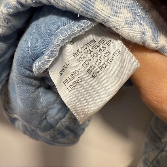 Jane + Delancey Ultra-Soft Quilted Utility Jacket - Blue Acid Wash - M/L - Picture 8 of 9